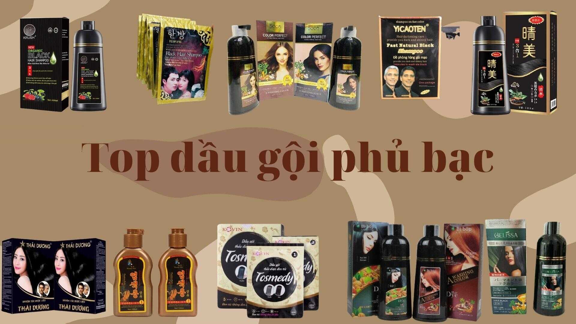 Dầu gội phủ bạc có thành phần tự nhiên an toàn khi sử dụng